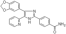 structure of CAS# 301836-41-9, SB 431542;4-[4-(3,4-Methylenedioxyphenyl)-5-(2-pyridyl)-1H-imidazol-2-yl]benzamide