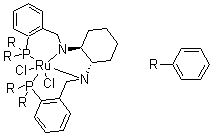 结构式 CAS# 302924-37-4, [(1S,2S)-N,N-双[2-(二苯基膦)苄基]环己烷-1,2-二胺]二氯化钌