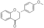 (2S)-2,3-Dihydro-2-(4-methoxyphenyl)-4H-1-benzopyran-4-one molecular structure (CAS 3034-08-0)