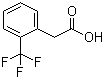 结构式 CAS# 3038-48-0, 2-(三氟甲基)苯乙酸; 邻三氟甲基苯乙酸