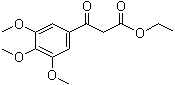 structure of CAS# 3044-56-2, 3,4,5-Trimethoxy-beta-oxo-benzenepropanoic acid ethyl ester;Ethyl (3,4,5-trimethoxybenzoyl)acetate; Ethyl 3-oxo-3-(3,4,5-trimethoxyphenyl)propionate; NSC 408031