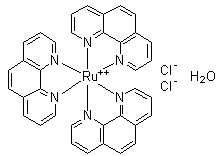 结构式 CAS# 304695-79-2, 二氯三(1,10-菲咯啉)钌水合物