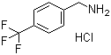 结构式 CAS# 3047-99-2, 4-(三氟甲基)苄胺盐酸盐; 4-三氟甲基苯甲胺盐酸盐
