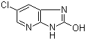 结构式 CAS# 304861-88-9, 2-羟基-6-氯咪唑并[4,5-b]吡啶