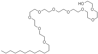structure of CAS# 3055-99-0, 3,6,9,12,15,18,21,24,27-Nonaoxanonatriacontan-1-ol;Nonaethylene glycol monododecyl ether; Nonaoxyethylene monododecyl ether