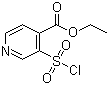 结构式 CAS# 306936-12-9, 3-(氯磺酰基)异烟酸乙酯