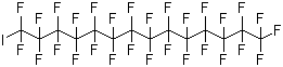 structure of CAS# 307-63-1, Perfluorotetradecyl iodide;Nonacosafluoro-1-iodotetradecane; 1,1,1,2,2,3,3,4,4,5,5,6,6,7,7,8,8,9,9,10,10,11,11,12,12,13,13,14,14-Nonacosafluoro-14-iodotetradecane