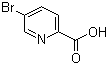 结构式 CAS# 30766-11-1, 5-溴-2-吡啶羧酸