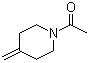 structure of CAS# 308087-58-3, 1-Acetyl-4-methylenepiperidine;1-(4-Methylidenepiperidino)ethan-1-one