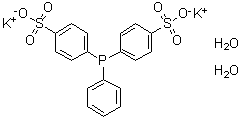 结构式 CAS# 308103-66-4, 二(对磺酸基苯基)苯基膦二钾盐二水合物