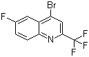 结构式 CAS# 31009-33-3, 4-溴-6-氟-2-(三氟甲基)喹啉