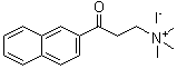 结构式 CAS# 31059-54-8, 2-(beta-萘甲酰基)乙基三甲基碘化铵