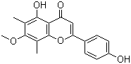 结构式 CAS# 3122-87-0, Sideroxylin; 4',5-二羟基-7-甲氧基-6,8-二甲基黄酮