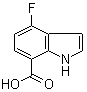 structure of CAS# 313337-34-7, 4-Fluoro-1H-indole-7-carboxylic acid;4-Fluoro-7-indolecarboxylic acid