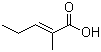 结构式 CAS# 3142-72-1, 2-甲基-2-戊烯酸