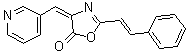结构式 CAS# 315694-89-4, 2-(2-苯乙烯基)-4-(3-吡啶基亚甲基)-5(4H)-恶唑酮