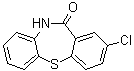 结构式 CAS# 3159-04-4, 2-氯二苯并[b,f][1,4]硫氮杂卓-11(10H)-酮