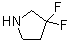结构式 CAS# 316131-01-8, 3,3-二氟吡咯烷
