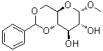 structure of CAS# 3162-96-7, Methyl 4,6-O-benzylidene-alpha-D-glucopyranoside;NSC 1681