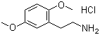 2,5-Dimethoxyphenethylamine hydrochloride molecular structure (CAS 3166-74-3)