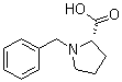 结构式 CAS# 31795-93-4, N-苄基-L-脯氨酸