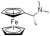 结构式 CAS# 31886-58-5, [(1R)-1-(二甲基氨基)乙基]二茂铁
