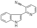 structure of CAS# 3191-30-8, 2-Indol-3-ylnicotinonitrile
