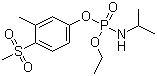 structure of CAS# 31972-44-8, Fenamiphos-sulfone;O-Ethyl-O-(3-methyl-4-methylsulfonylphenyl)isopropylamidophosphate