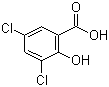 3,5-二氯水杨酸分子结构 (CAS 320-72-9)
