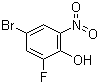 structure of CAS# 320-76-3, 4-Bromo-2-fluoro-6-nitrophenol