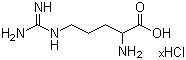 structure of CAS# 32042-43-6, DL-Arginine hydrochloride;2-amino-5-(diaminomethylideneamino)pentanoic acid hydrochloride