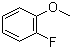 structure of CAS# 321-28-8, 2-Fluoroanisole;1-Fluoro-2-methoxybenzene