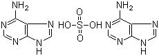 structure of CAS# 321-30-2, Adenine sulfate ;6-Aminopurine hemisulfate salt; 1H-Purin-6-amine sulfate