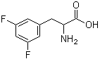 结构式 CAS# 32133-37-2, 3,5-二氟苯丙氨酸