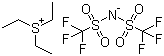 结构式 CAS# 321746-49-0, 三乙基硫双(三氟甲基磺酰)亚胺