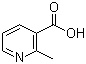 结构式 CAS# 3222-56-8, 2-甲基烟酸; 2-甲基吡啶-3-甲酸