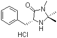 结构式 CAS# 323196-43-6, (5R)-(+)-2,2,3-三甲基-5-苄基-4-咪唑啉酮单盐酸盐
