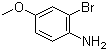 structure of CAS# 32338-02-6, 2-Bromo-4-methoxyaniline