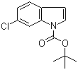 结构式 CAS# 323580-68-3, 6-氯吲哚-1-羧酸叔丁酯