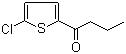 structure of CAS# 32427-77-3, 1-(5-Chlorothien-2-yl)butan-1-one;1-(5-Chloro-2-thienyl)-1-butanone; 1-(5-Chlorothiophen-2-yl)butan-1-one