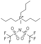 Tributylmethylphosphonium bis(trifluoromethylsulfonyl)imide molecular structure (CAS 324575-10-2)