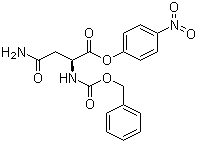 structure of CAS# 3256-57-3, N-(Benzyloxycarbonyl)-L-asparagine 4-nitrophenyl ester;N-(Benzyloxycarbonyl)asparagine p-nitrophenyl ester