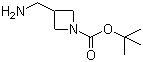 结构式 CAS# 325775-44-8, 1-Boc-3-氨甲基氮杂环丁烷; 1-叔丁氧羰基-3-氨甲基氮杂环丁烷