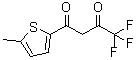 结构式 CAS# 326-72-7, 1,1,1-三氟-4-(5'-甲基-2'-噻吩基)丁烷-2,4-二酮