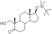 structure of CAS# 327048-93-1, (3S,3aS,6S)-3-(tert-Butyldimethylsilyloxy)-6-(hydroxymethyl)-3a,6-dimethyldecahydro-1H-cyclopenta[a]naphthalen-7(2H)-one