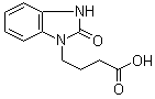 结构式 CAS# 3273-68-5, 2-氧代-1-苯并咪唑啉丁酸