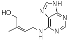 structure of CAS# 32771-64-5, (Z)-Zeatin;6-(4-Hydroxy-3-methyl-cis-2-butenylamino)purine; cis-6-(4-Hydroxy-3-methyl-2-butenylamino)purine; cis-Zeatin