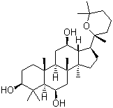 结构式 CAS# 32791-84-7, 人参三醇