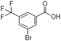 structure of CAS# 328-67-6, 3-Bromo-5-(trifluoromethyl)benzoic acid