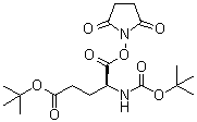 structure of CAS# 32886-55-8, (4S)-4-[[(1,1-Dimethylethoxy)carbonyl]amino]-5-[(2,5-dioxo-1-pyrrolidinyl)oxy]-5-oxopentanoic acid 1,1-dimethylethyl ester;N-[(N-Carboxy-L-alpha-glutamyl)oxy]succinimide di-tert-butyl ester